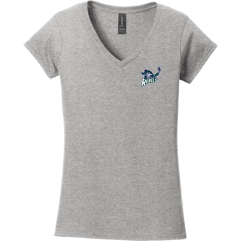 Kensington Valley Rebels Softstyle Ladies Fit V-Neck T-Shirt