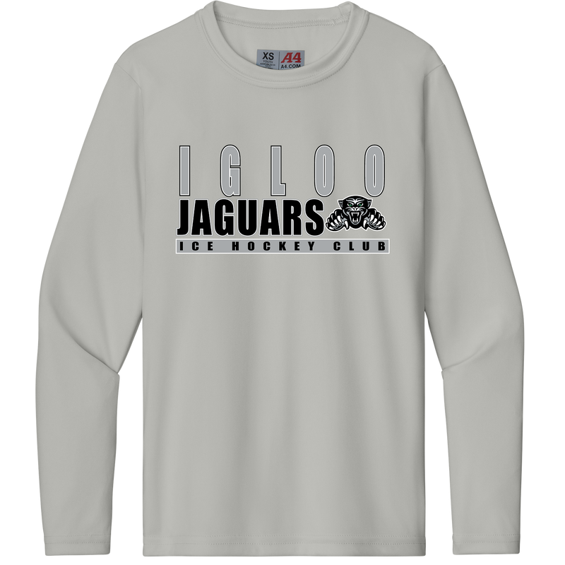 Igloo Jaguars Youth Cooling Performance Long Sleeve Tee
