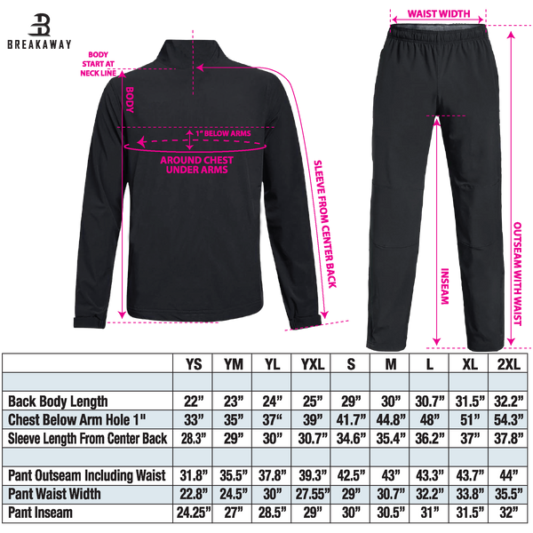 Adult Breakaway Lightweight Warm Up Jacket (King Cobras)