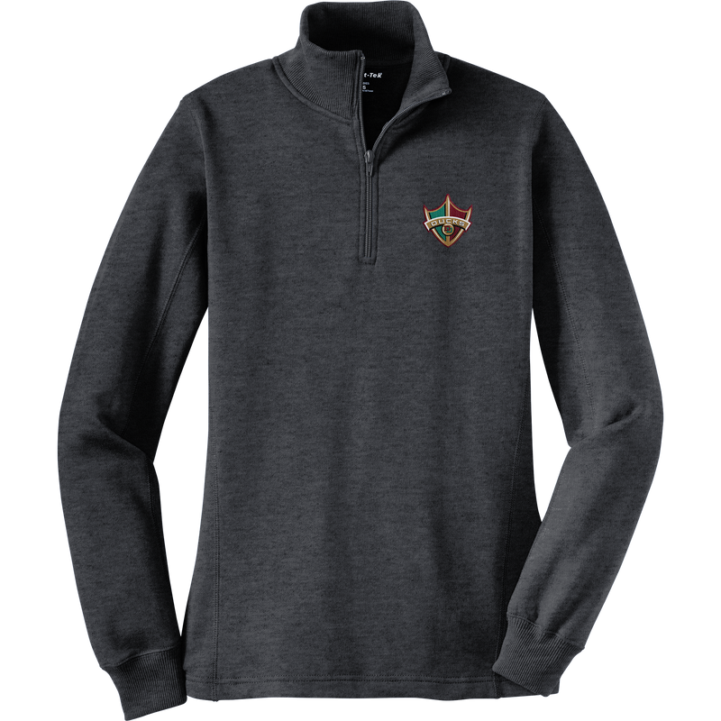 Delaware Ducks Ladies 1/4-Zip Sweatshirt