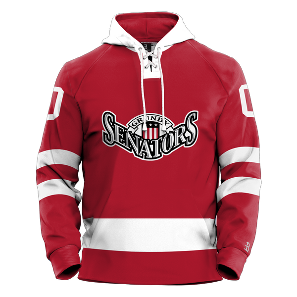 Grundy Senators Youth Sublimated Retro Hoodie