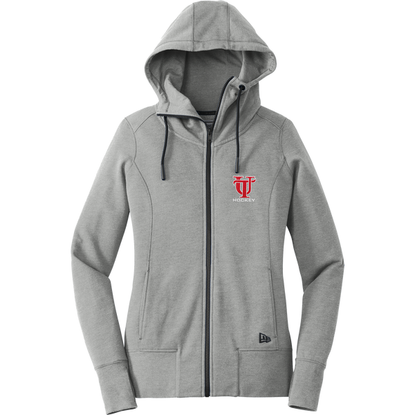 University of Tampa New Era Ladies Tri-Blend Fleece Full-Zip Hoodie