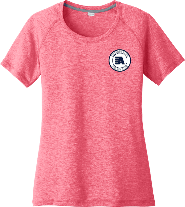 Aspen Aviators Ladies PosiCharge Tri-Blend Wicking Scoop Neck Raglan Tee