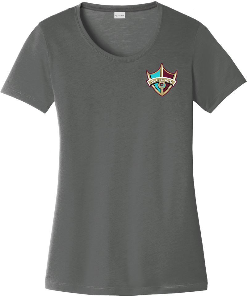 Delaware Ducks Ladies PosiCharge Competitor Cotton Touch Scoop Neck Tee