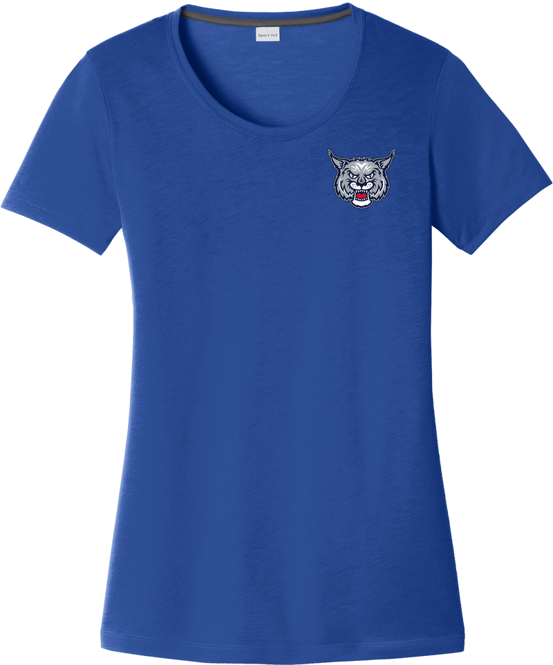 CT Bobcats Ladies PosiCharge Competitor Cotton Touch Scoop Neck Tee