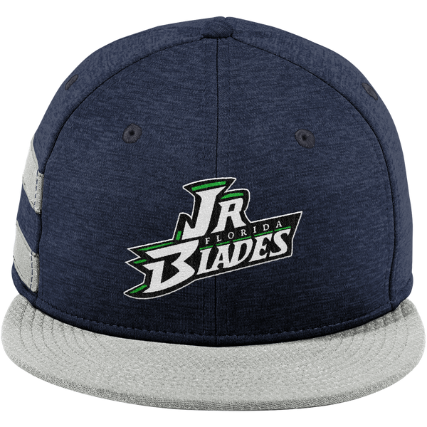 Junior Blades New Era Shadow Heather Striped Flat Bill Snapback Cap