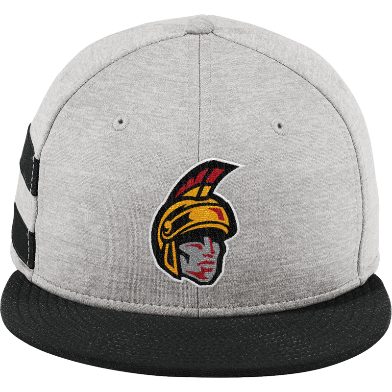 Seacoast Spartans (SPA) New Era Shadow Heather Striped Flat Bill Snapback Cap