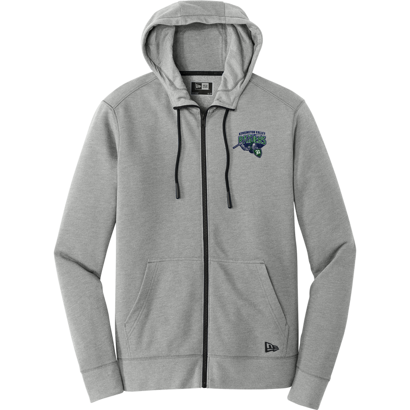 Kensington Valley Raiders New Era Tri-Blend Fleece Full-Zip Hoodie