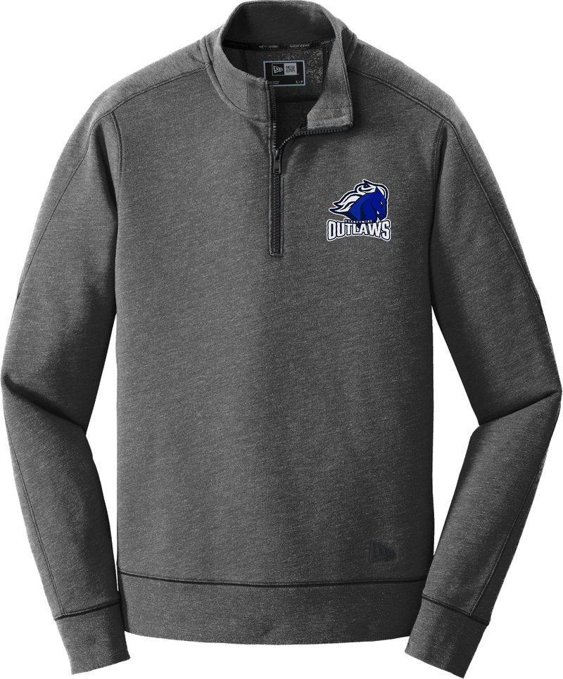 Brandywine Outlaws New Era Tri-Blend Fleece 1/4-Zip Pullover