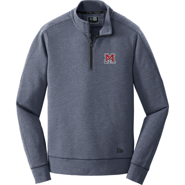 Jr. Mounties New Era Tri-Blend Fleece 1/4-Zip Pullover