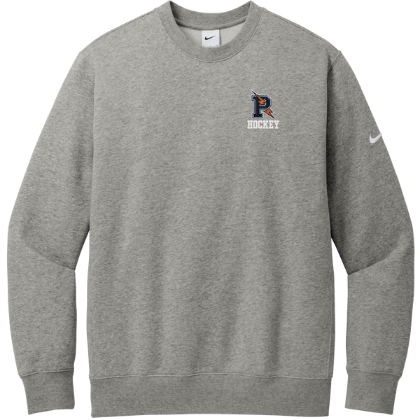 Powers Hockey Nike Club Fleece Sleeve Swoosh Crew