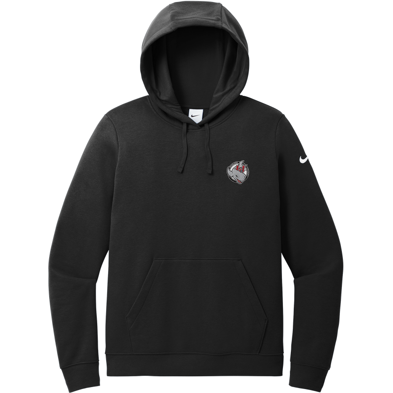 CT Whalers Tier 2 Nike Women's Club Fleece Sleeve Swoosh Pullover Hoodie