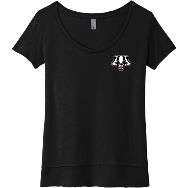 Scary Badgers Womens Festival Scoop Neck Tee