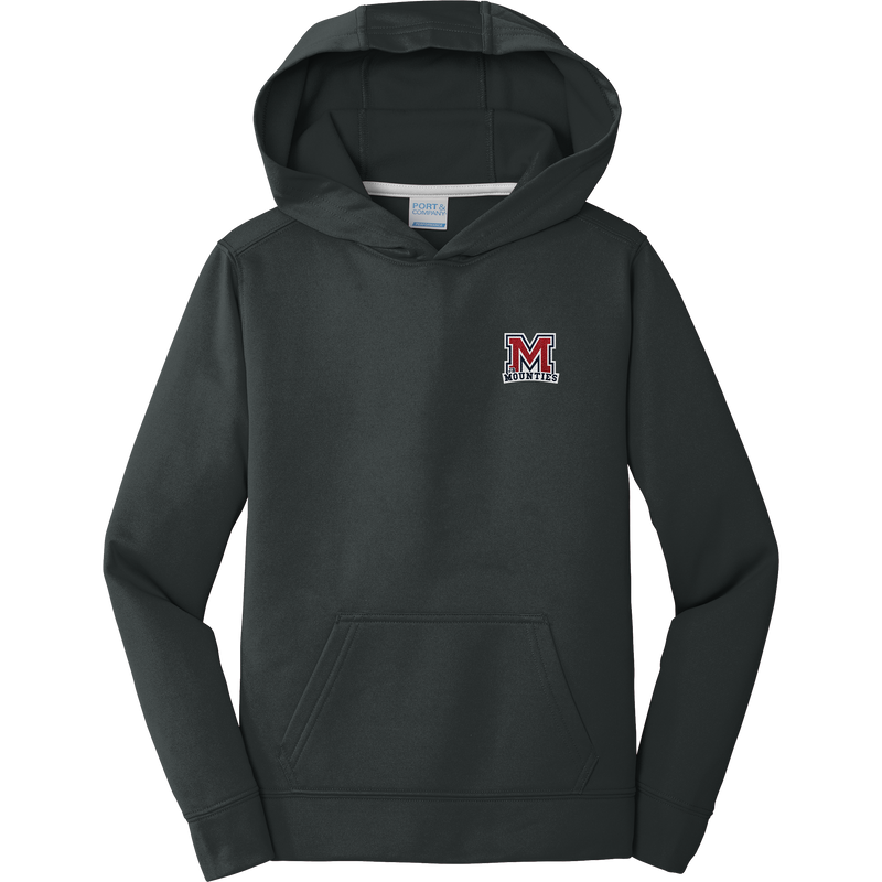Jr. Mounties Youth Performance Fleece Pullover Hooded Sweatshirt