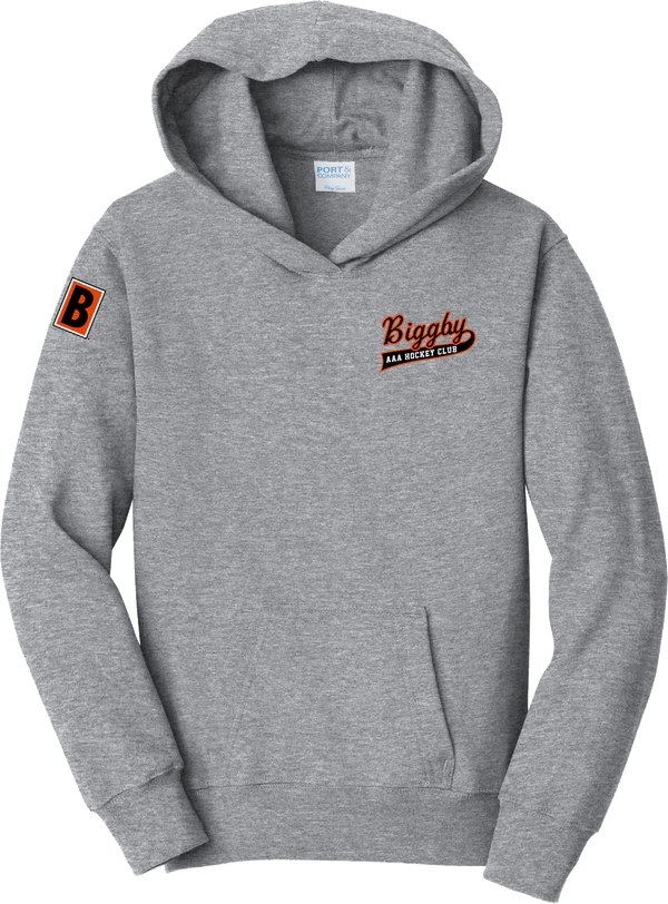 Biggby Coffee AAA Youth Fan Favorite Fleece Pullover Hooded Sweatshirt