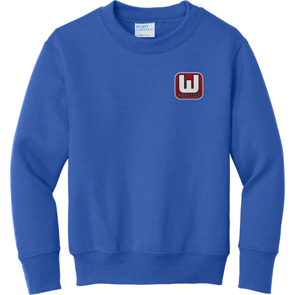 CT Whalers Tier 1 Youth Core Fleece Crewneck Sweatshirt