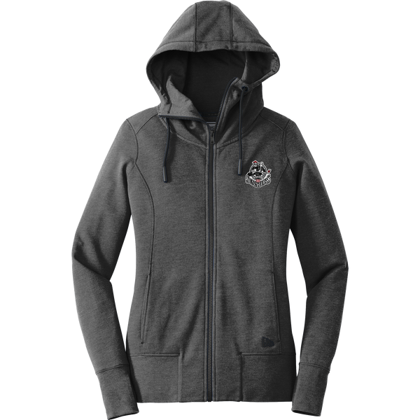 Grundy Senators New Era Ladies Tri-Blend Fleece Full-Zip Hoodie