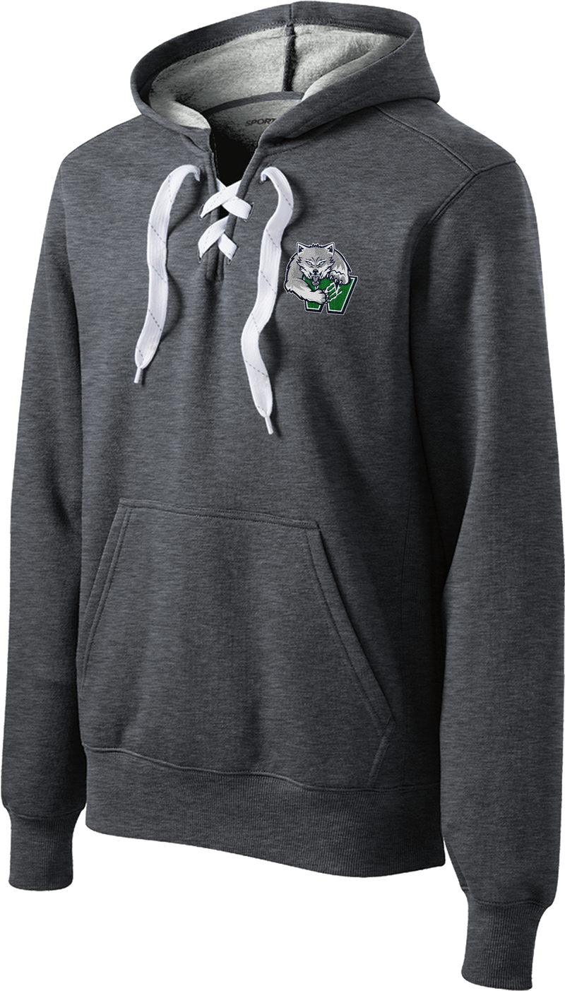Woodbridge Wolfpack Lace Up Pullover Hooded Sweatshirt