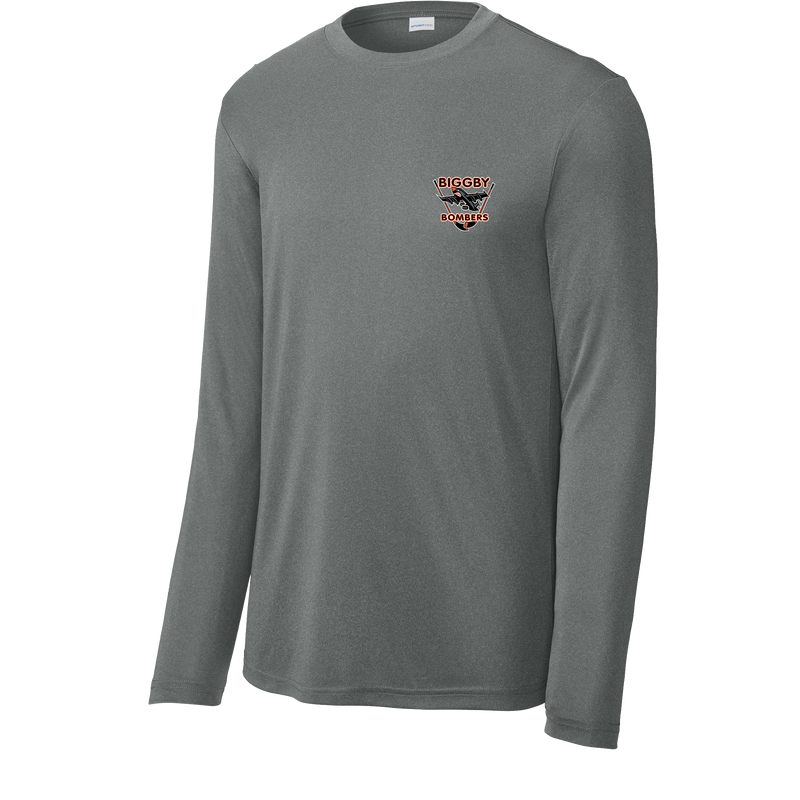 Biggby Bombers Youth Long Sleeve PosiCharge Competitor Tee