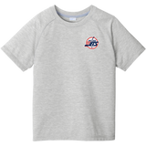 Metro Jets Youth PosiCharge Tri-Blend Wicking Raglan Tee