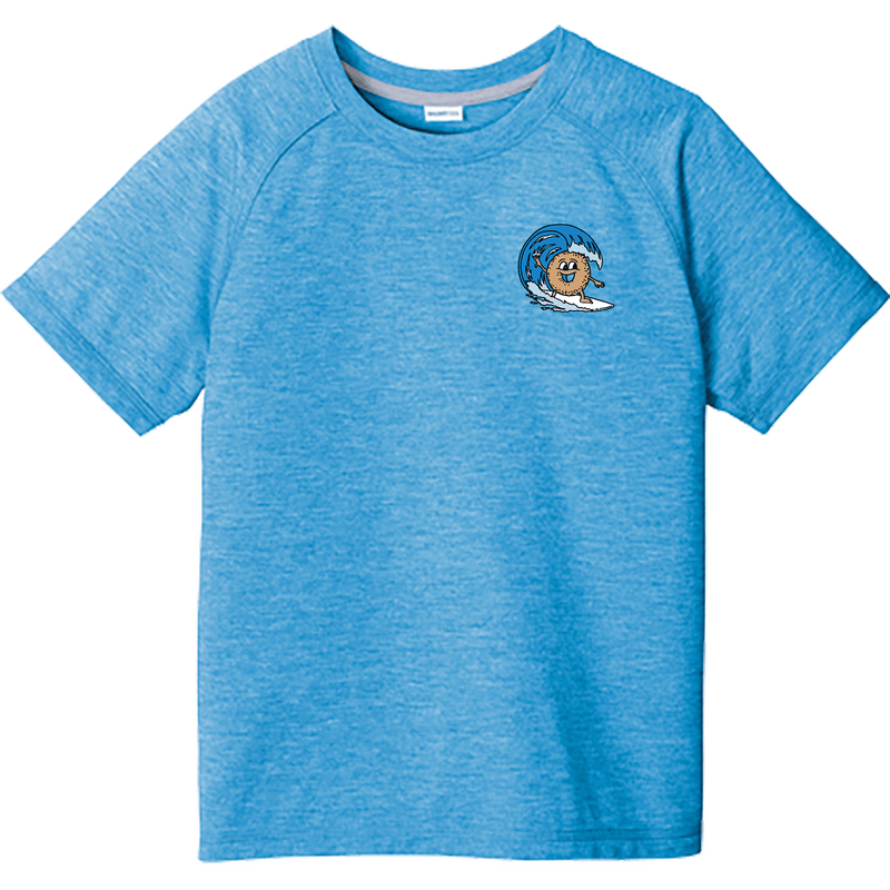 BagelEddi's Youth PosiCharge  Tri-Blend Wicking Raglan Tee