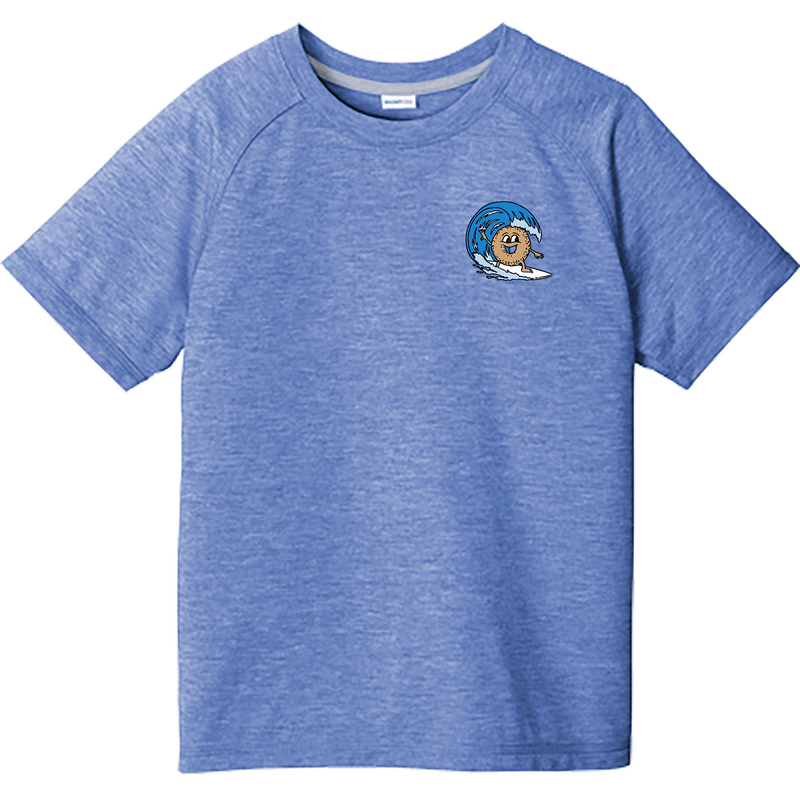 BagelEddi's Youth PosiCharge  Tri-Blend Wicking Raglan Tee