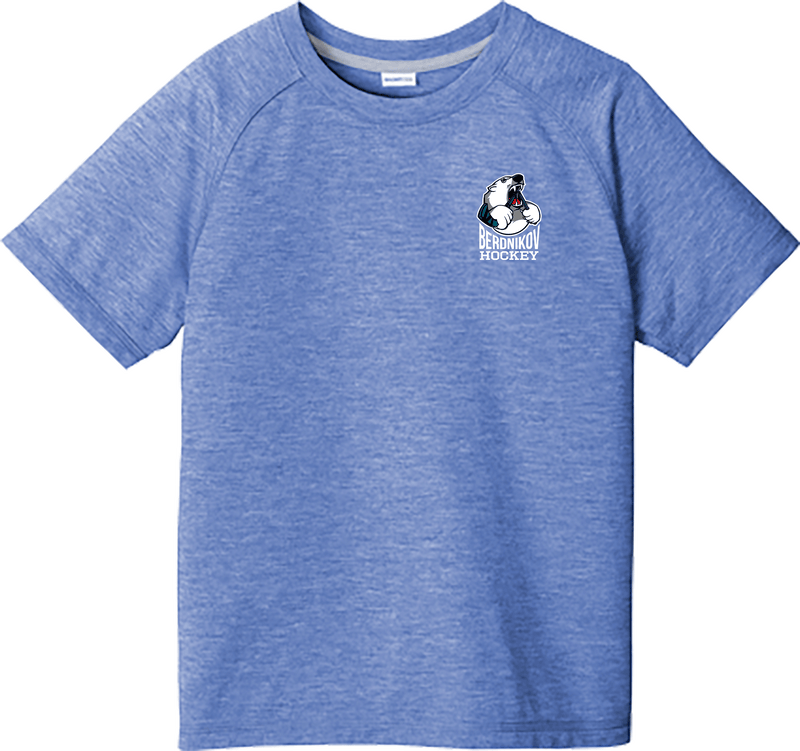 Berdnikov Bears Youth PosiCharge  Tri-Blend Wicking Raglan Tee