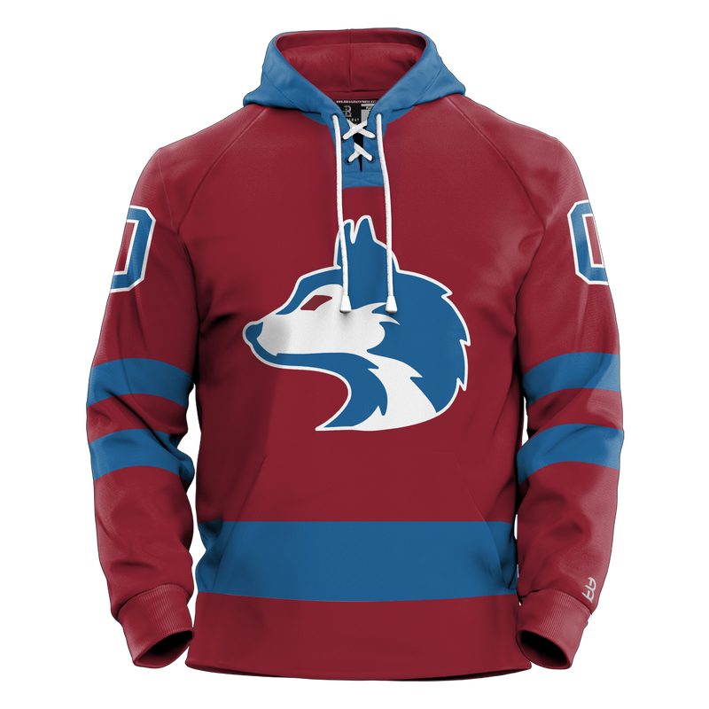 Pittsburgh Huskies Adult Sublimated Retro Hoodie